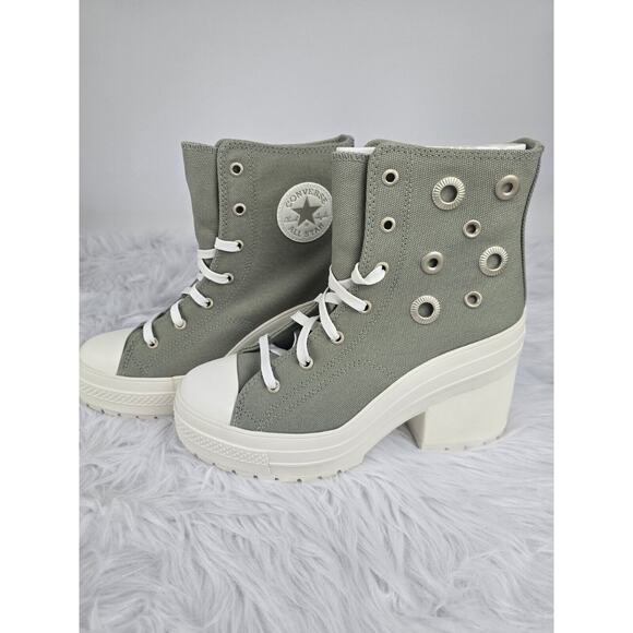 Converse Chuck 70 De Luxe Heel Hi Metal Rings Platform Women's 7.5 Men's 5.5 - Picture 10 of 13